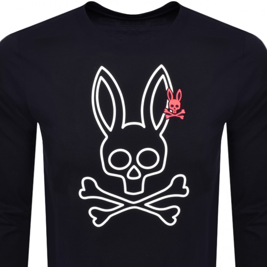 Alternative Image for ProductPsycho Bunny Parkhouse Long Sleeve T Shirt Navy2
